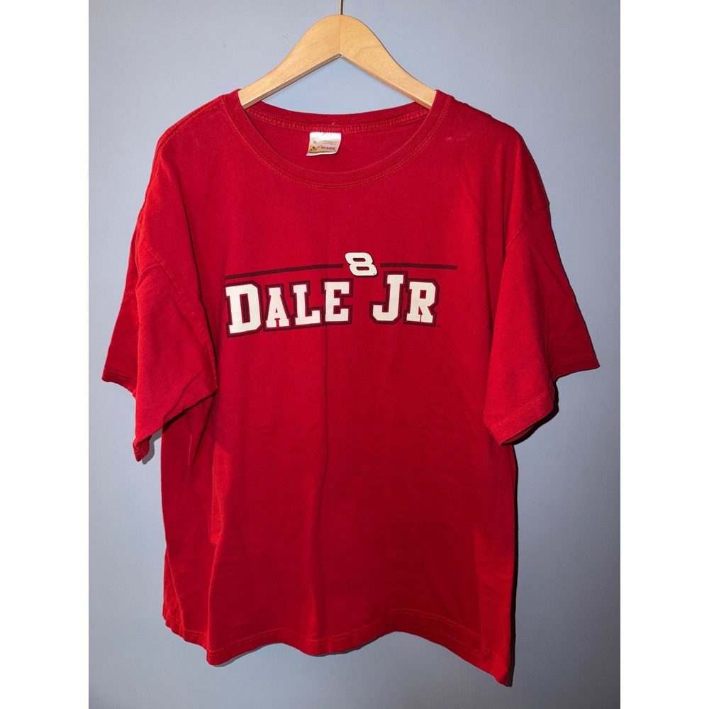 Chase Authentics Dale Earnhardt Jr #8 NASCAR Racing Graphic T-Shirt Red Mens‎ XL